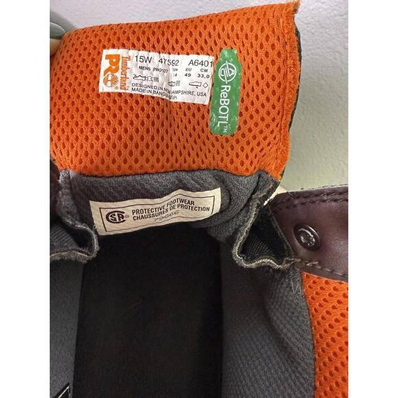 Timberland Pro Endurance 6" Steel Toe PR Men’s Size 15 Work Boots - Picture 7 of 9